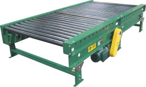 ACSI Product Model:  "251CDA" - Heavy Duty Chain Driven Pressure Roller Controlled Pallet Accumulating Live Roller Conveyor
