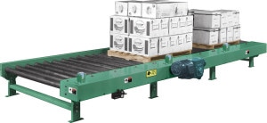 ACSI Product Model:  "251ACDE" - Heavy Duty Chain Driven Air Operated Photo Eye Controlled Pallet Accumulating Live Roller Conveyor