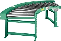 ACSI Product Model:  "251CRRC" - Heavy Duty Chain Driven Live Roller Curve Conveyor